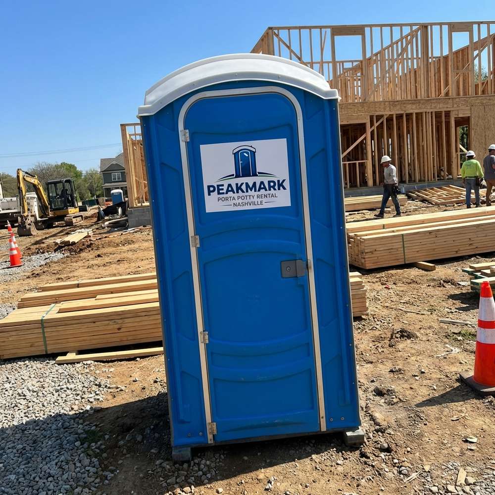 Porta Potty at Construction Site
